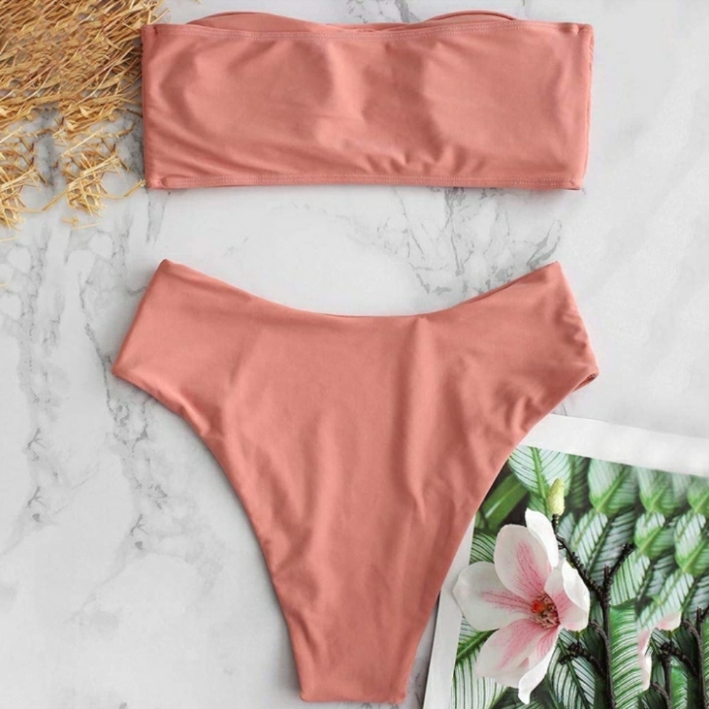ZAFUL High cut bikini set,
